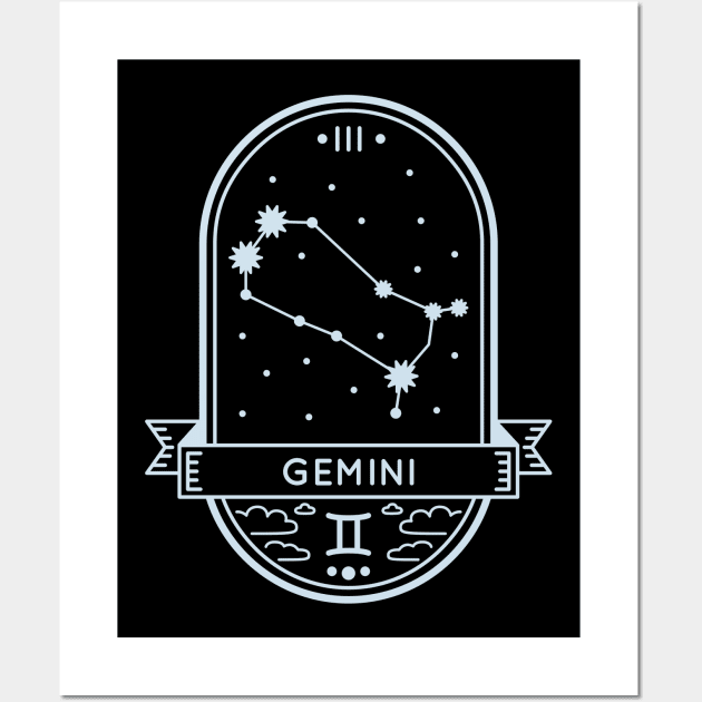 Gemini Constellation Wall Art by Imaginariux